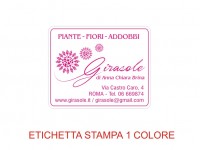 Etichette adesive per fioristi, fiorai e vivaisti (mm 35X28)  (cod.104G)